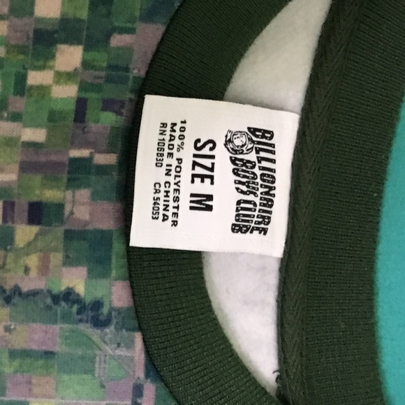 Billionaire Boy Club WealthFarm camo sweat shirt - Picture 5 of 5